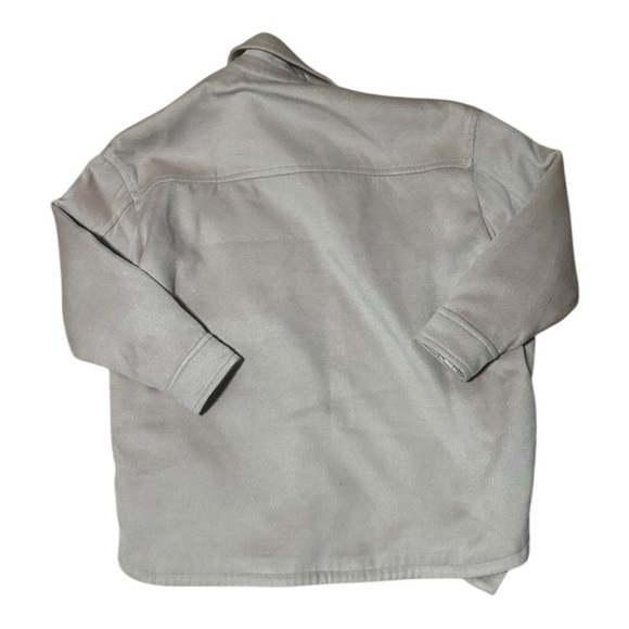 Abercrombie & Fitch Tan Oversized Shirt Jacket Size Medium Shacket - Picture 13 of 16